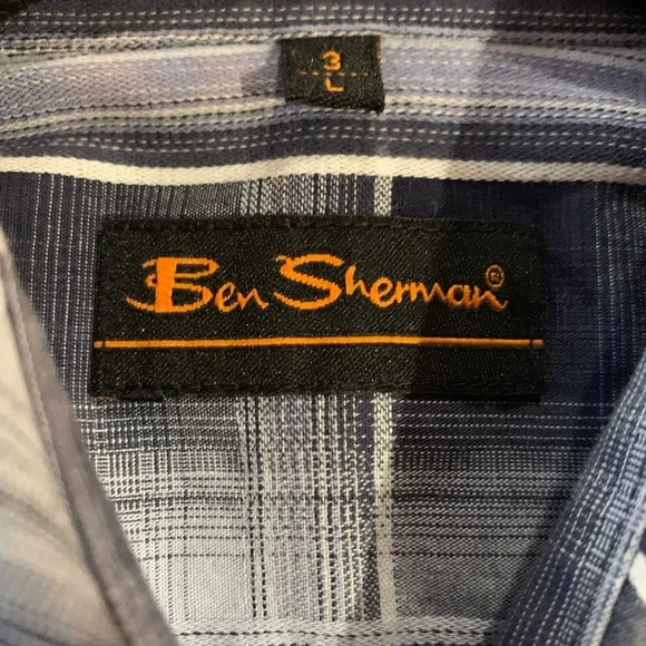 Ben Sherman Large Mens Button Down shirt with multicolored buttons - Picture 10 of 10